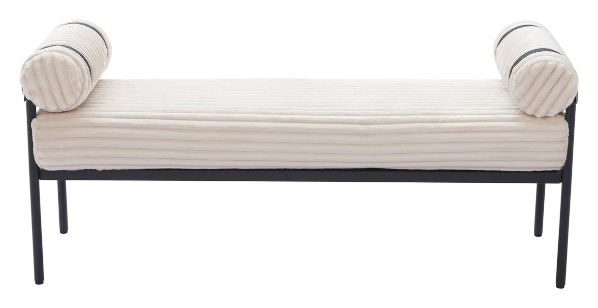 ZUO Barrow Bench Cream