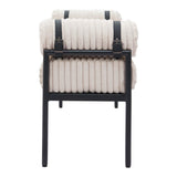 ZUO Barrow Bench Cream