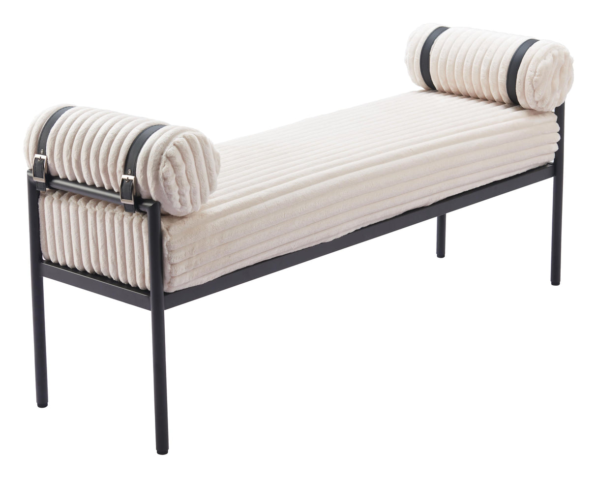 ZUO Barrow Bench Cream