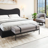 ZUO Padd Bench Gray