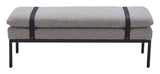 ZUO Padd Bench Gray