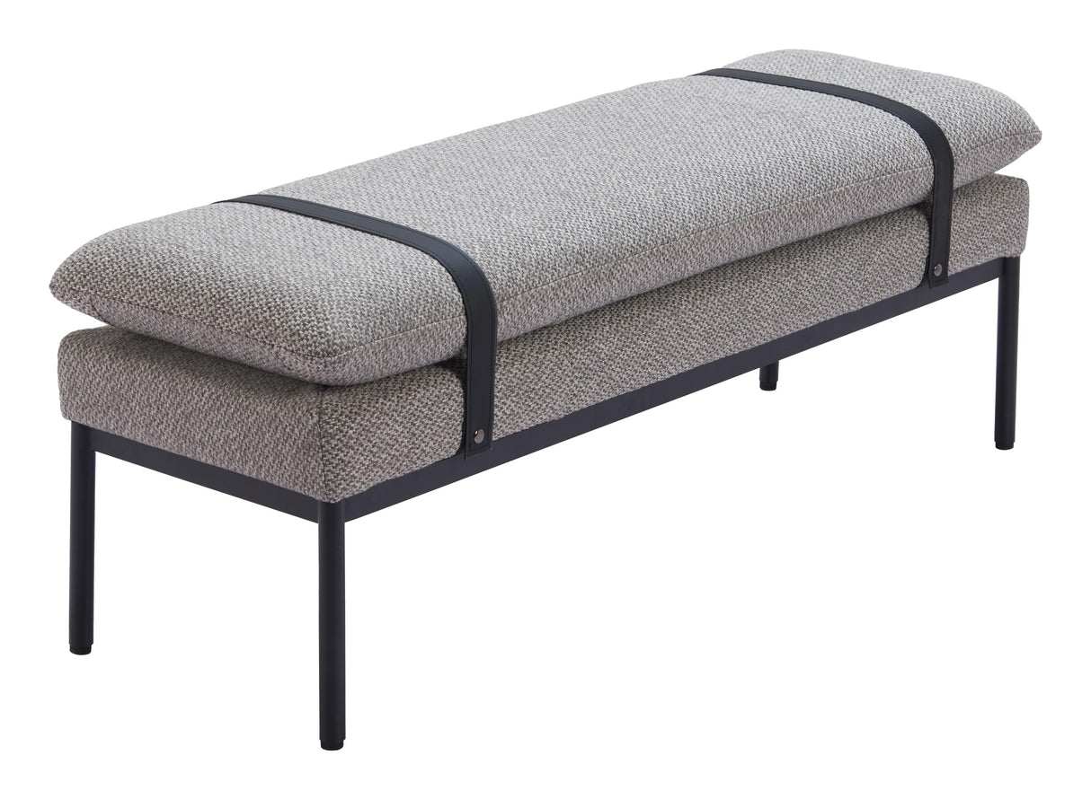 ZUO Padd Bench Gray