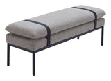 ZUO Padd Bench Gray