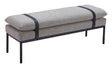 ZUO Padd Bench Gray