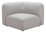 ZUO Biak Corner Chair Gray