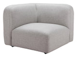 ZUO Biak Corner Chair Gray