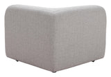 ZUO Biak Corner Chair Gray