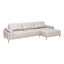ZUO Bliss RAF Chaise Sectional Beige