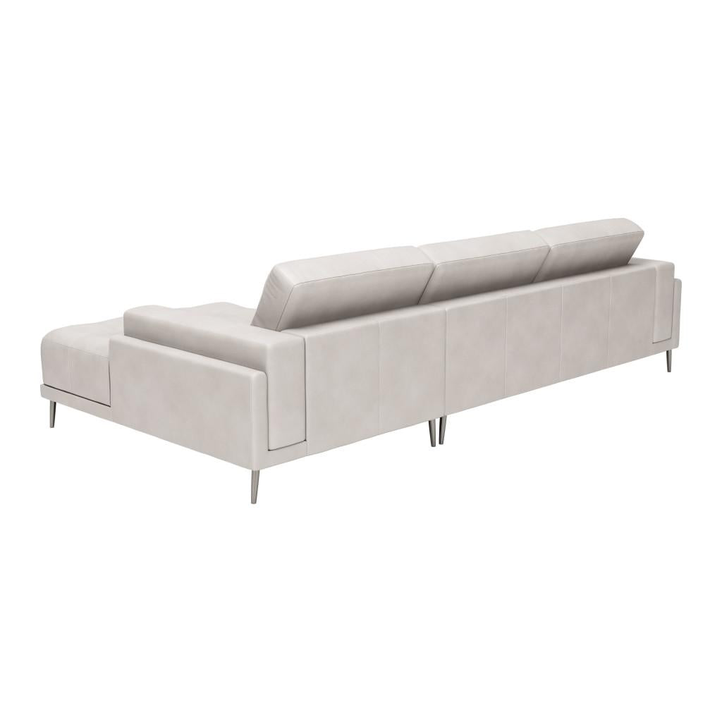 ZUO Bliss RAF Chaise Sectional Beige