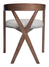 ZUO Cairo Dining Chair Dove Gray & Walnut