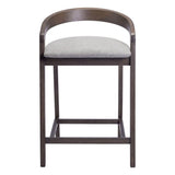 ZUO Troy Counter Stool (Set of 2) Dove Gray & Espresso