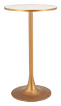 ZUO Bite Bar Table Beige & Gold