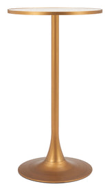 ZUO Bite Bar Table Beige & Gold