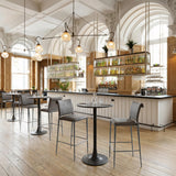 ZUO Bite Bar Table Gray & Black