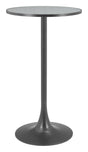 ZUO Bite Bar Table Gray & Black