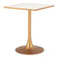 ZUO Spot Bistro Table Beige & Gold