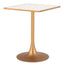 ZUO Spot Bistro Table Beige & Gold