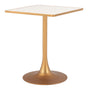 ZUO Spot Bistro Table Beige & Gold