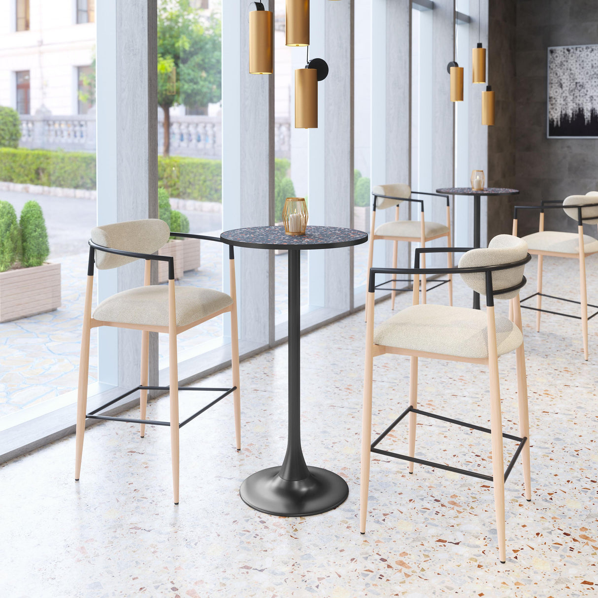 ZUO Bite Bar Table Black