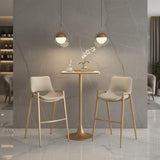 ZUO Spot Bar Table Beige & Gold
