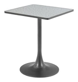 ZUO Spot Bistro Table Gray & Black