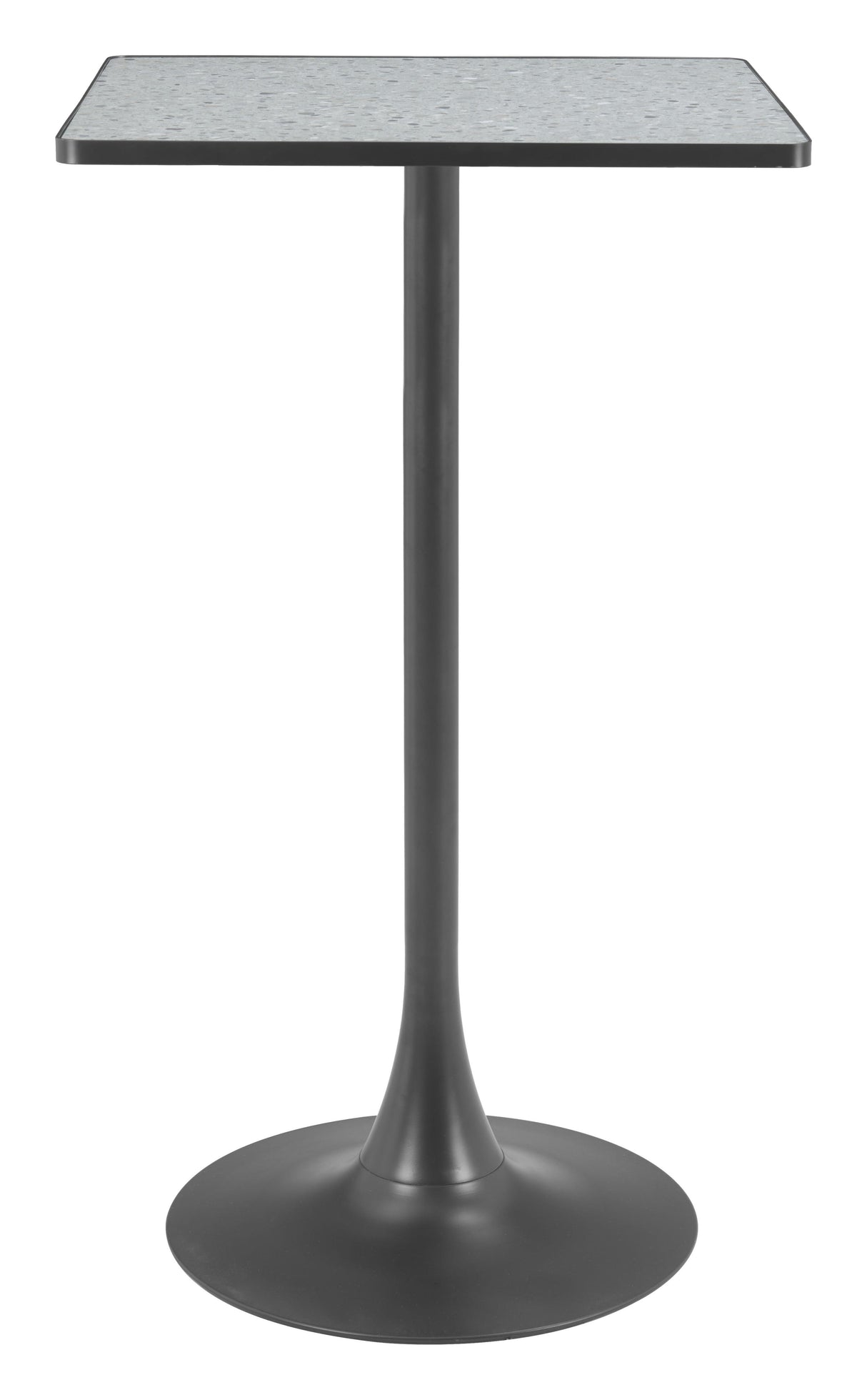 ZUO Spot Bar Table Gray & Black