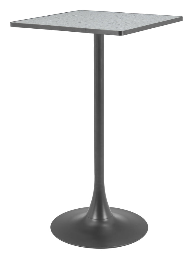 ZUO Spot Bar Table Gray & Black