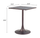 ZUO Spot Bistro Table Black & Bronze