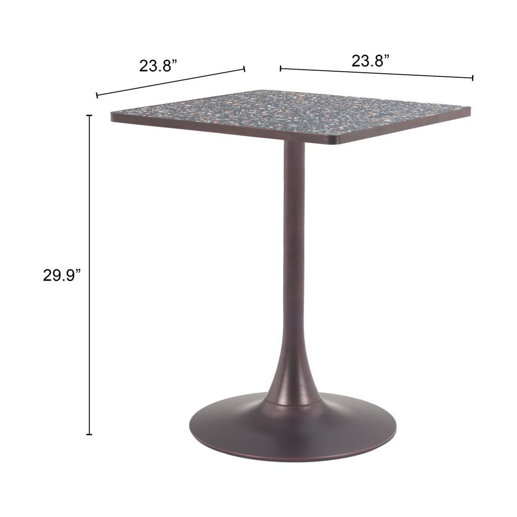 ZUO Spot Bistro Table Black & Bronze