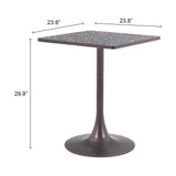 ZUO Spot Bistro Table Black & Bronze