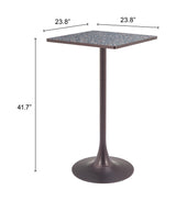 ZUO Spot Bar Table Black & Bronze