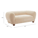 ZUO Boet Loveseat Taupe