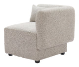 ZUO Simu Corner Chair Dune Greige