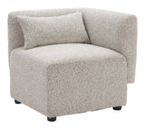 ZUO Simu Corner Chair Dune Greige