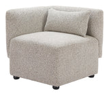 ZUO Simu Corner Chair Dune Greige