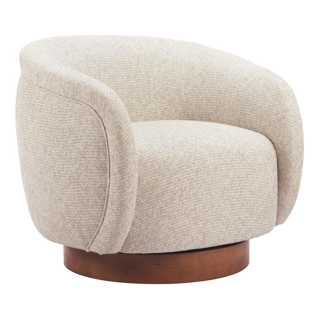 ZUO Vinta Swivel Chair Beige