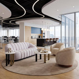 ZUO Vinta Swivel Chair Beige