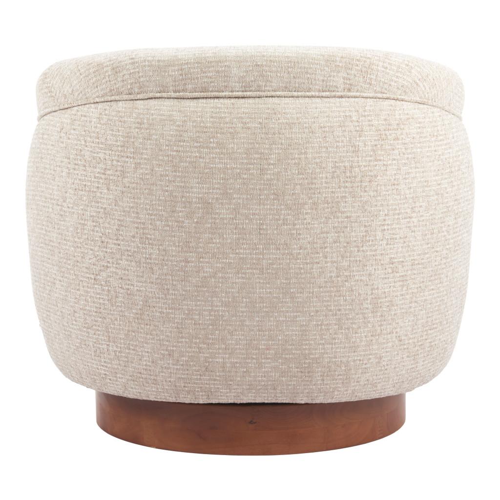 ZUO Vinta Swivel Chair Beige