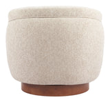 ZUO Vinta Swivel Chair Beige