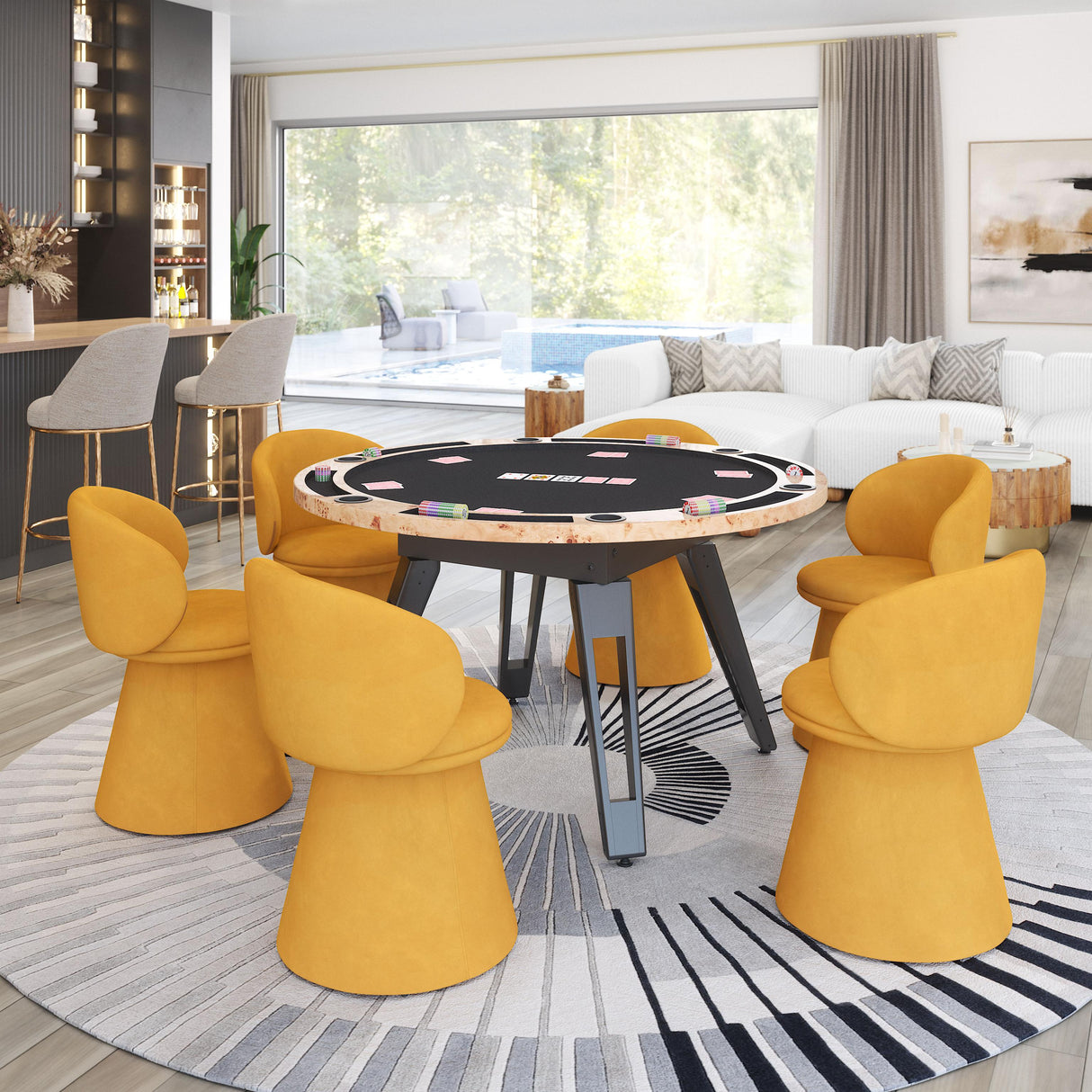 ZUO Burl 2 in 1 Table Natural