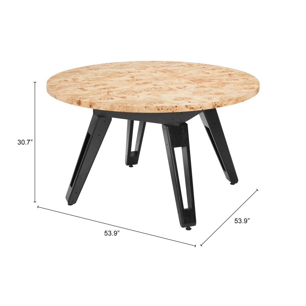 ZUO Burl 2 in 1 Table Natural