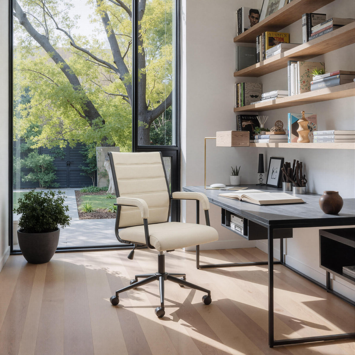 ZUO Auction Office Chair Beige