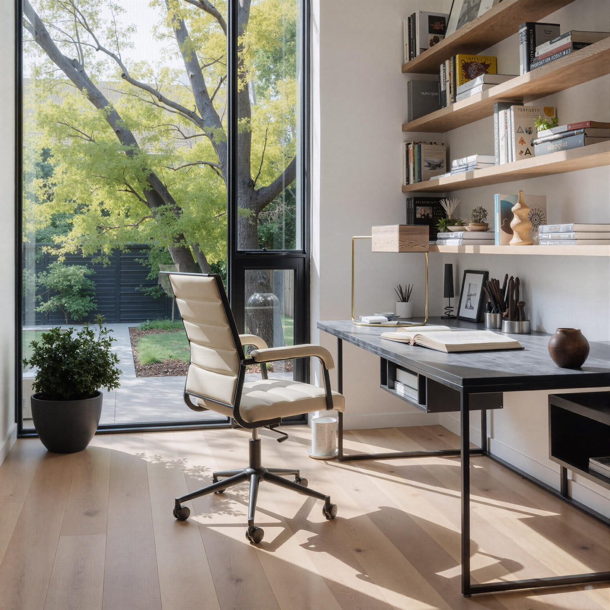 ZUO Auction Office Chair Beige