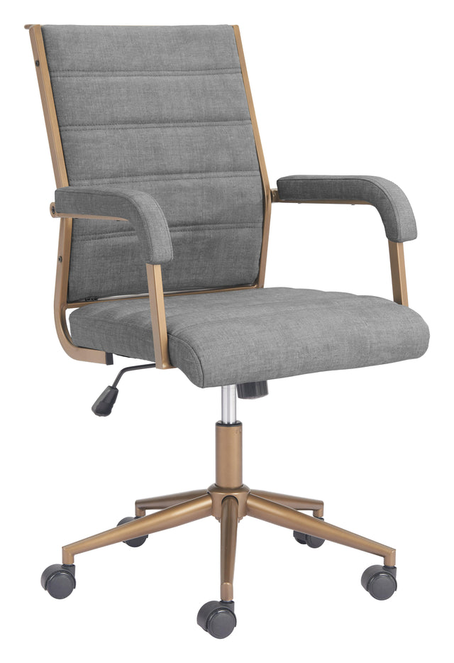 ZUO Auction Office Chair Gray