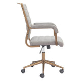 ZUO Auction Office Chair Gray