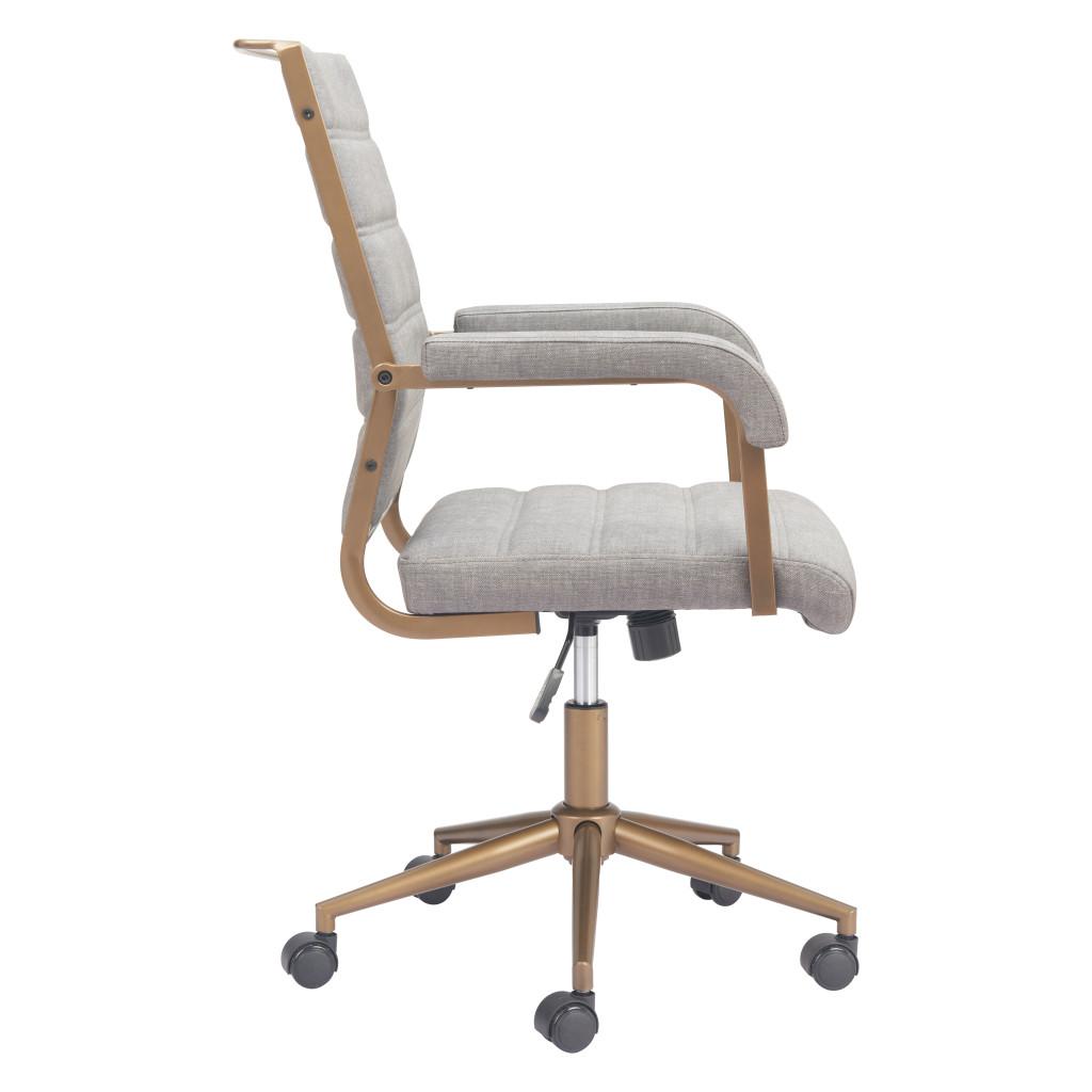 ZUO Auction Office Chair Gray