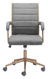 ZUO Auction Office Chair Gray
