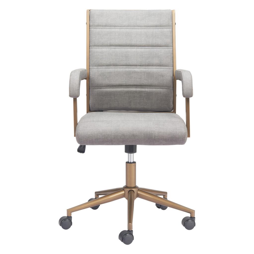 ZUO Auction Office Chair Gray