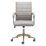 ZUO Auction Office Chair Gray