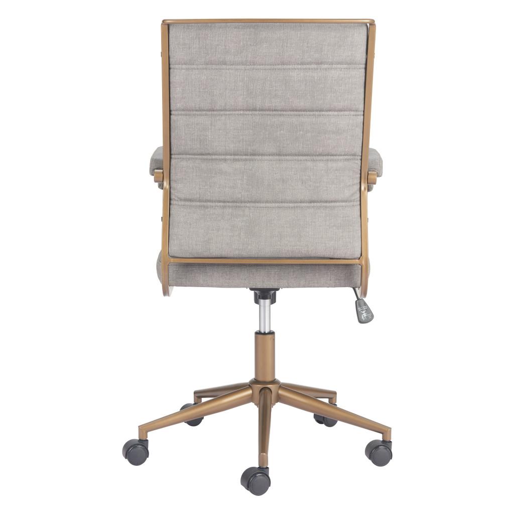ZUO Auction Office Chair Gray